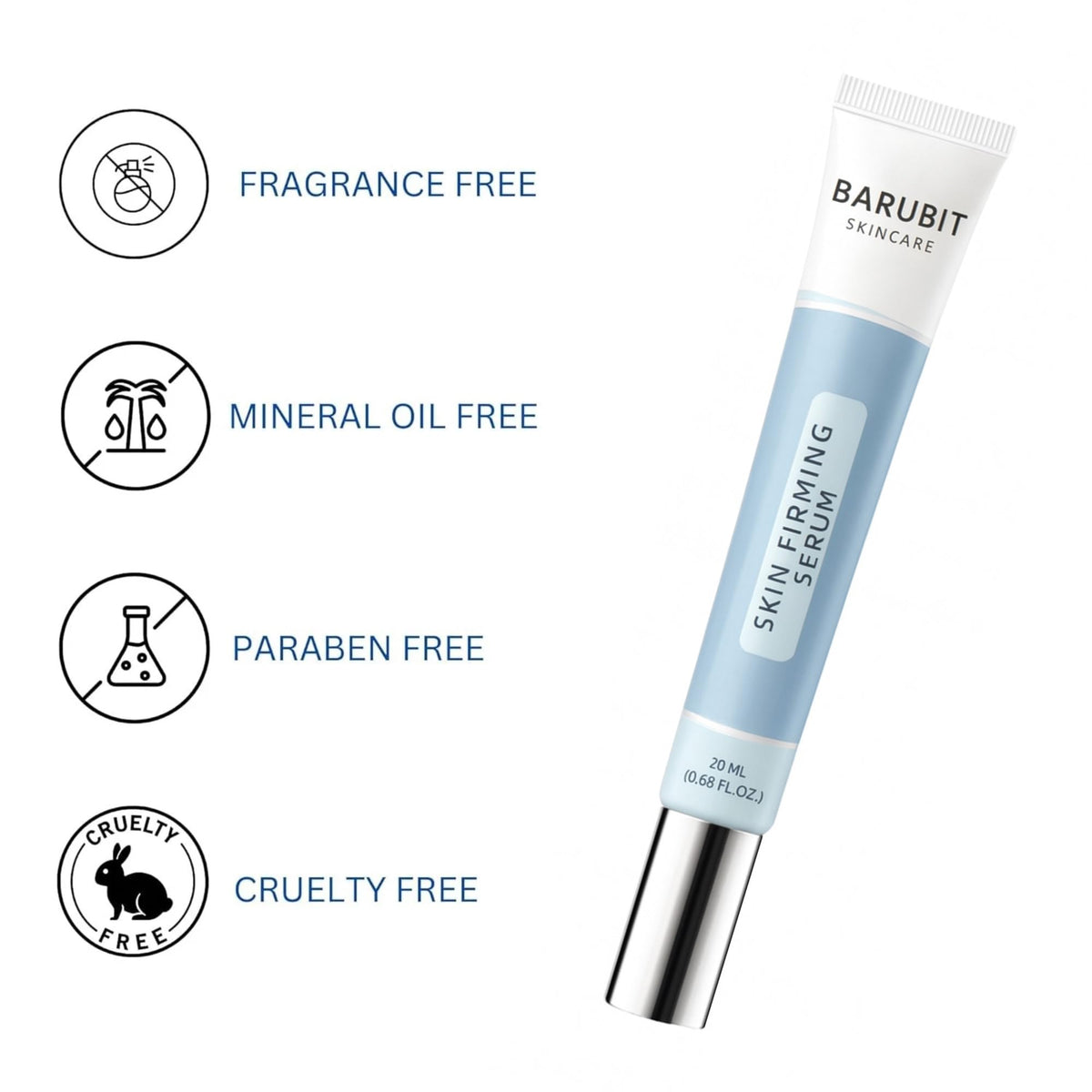 Barubit before and after under-eye comparison, shows visible smoothing benefit