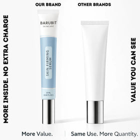 Barubit 20ml bottle next to coin for scale, displays travel-friendly small size