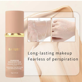BARUBT close-up label highlighting hyaluronic acid and paraben-free benefit