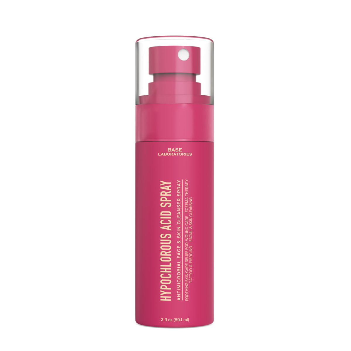 BASE LABORATORIES back label with ingredient and direction text for informed application