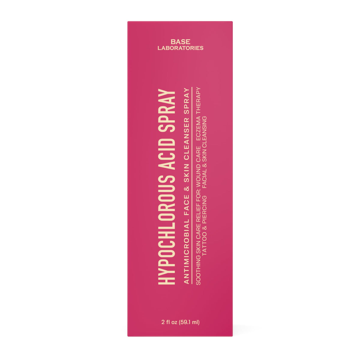 BASE LABORATORIES bottle staged with sunscreen in a lifestyle scene for daily use pairing