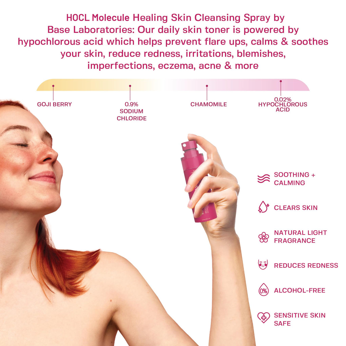 BASE LABORATORIES bottle label close-up highlighting product identity and clear benefits