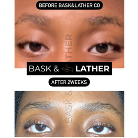 Bask & Lather precise brush applicator detail for targeted nightly use