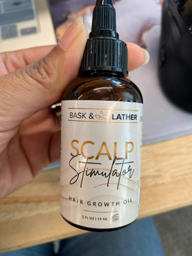 Bask & Lather dropper dispensing oil highlighting precise application