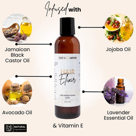 BASK & LATHER applied to scalp being massaged to promote even distribution