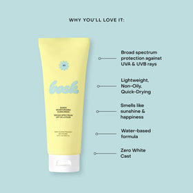 Bask being applied on arm demonstrates smooth spreadability and non-greasy feel