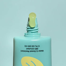 Bask being applied under makeup showing smooth primer benefit