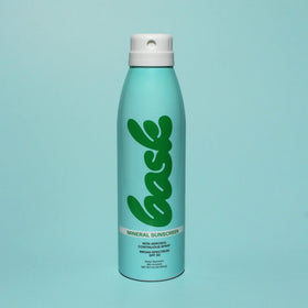 Bask close-up spray mist texture illustrating fine, fast-absorbing coverage
