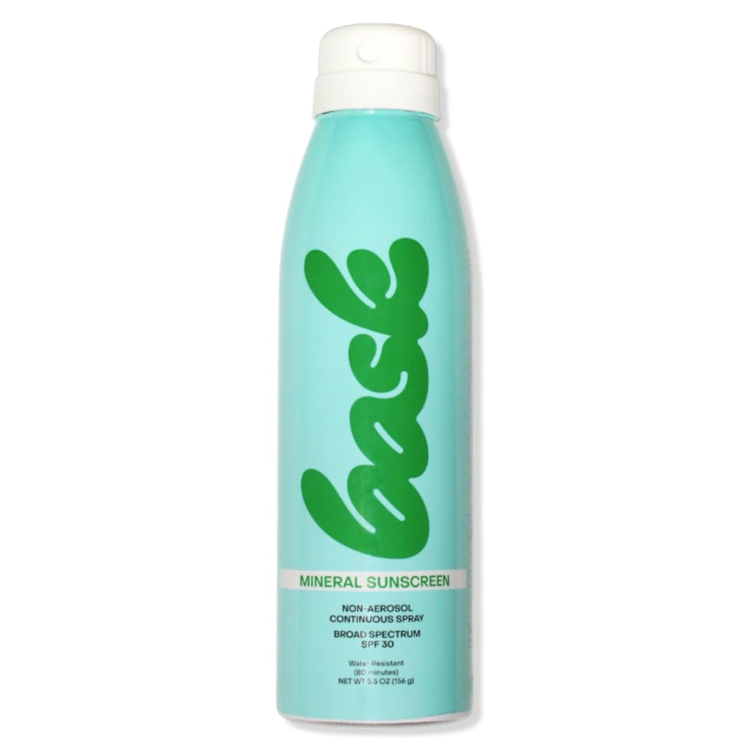 Bask front packaging showing 5.5 oz non-aerosol spray and clear labeling benefit