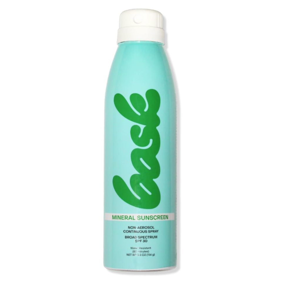 Bask front packaging showing 5.5 oz non-aerosol spray and clear labeling benefit