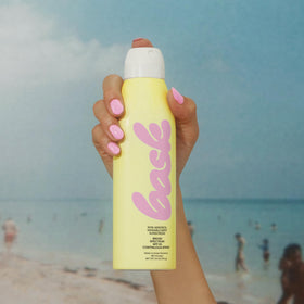 Bask on beach towel in lifestyle scene showing ready-for-outdoor use