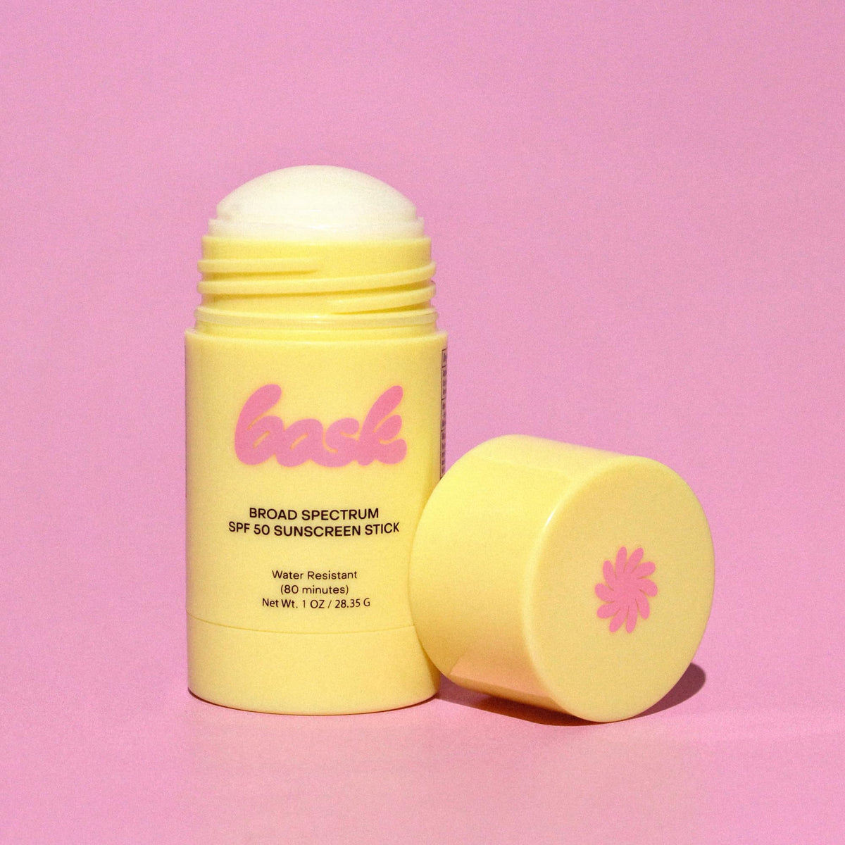 Bask stick close-up texture highlighting smooth glide and quick application