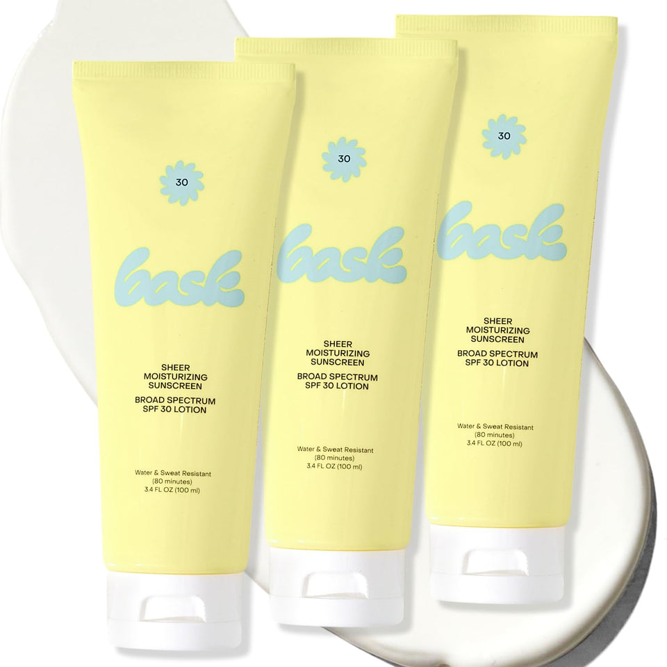 Bask front packaging showing SPF 30 label and travel value pack benefit