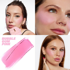 BASMA creamy blush texture swipe displaying smooth blendability