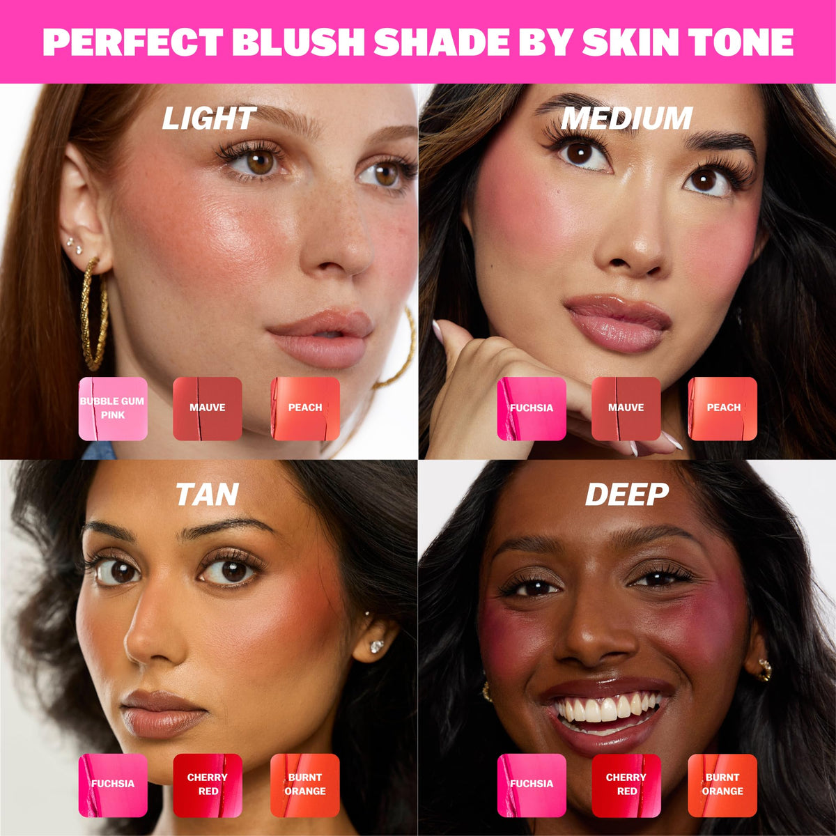 BASMA tint on model lips showing wearable cheek-to-lip color