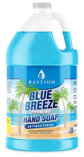 Bastion front label on gallon bottle showing product identity and value