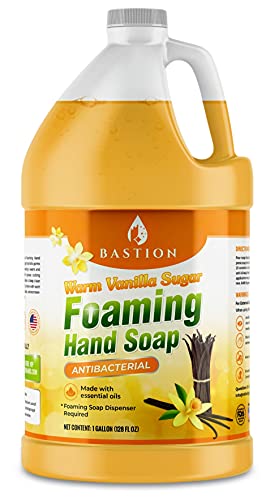 Bastion gallon front label showing product name and scent benefit