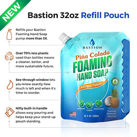 Bastion label close-up showing ingredients and safety features benefit