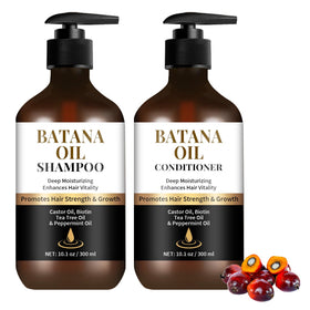 Generic batana oil front packaging showing product set and benefits