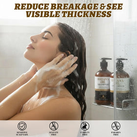 Generic shampoo lather texture showcasing gentle cleansing and volume
