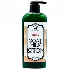 Bates Family Farm front label showing cherry vanilla scent and benefits