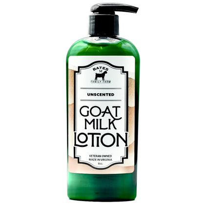 Bates Family Farm front label showing product name and unscented benefit
