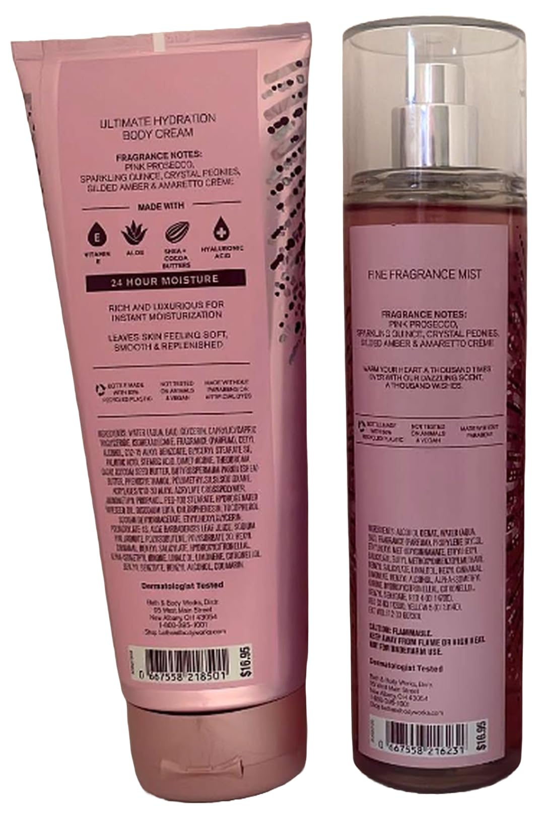 Bath & Body Works gift set styled on vanity conveying ready-to-gift charm