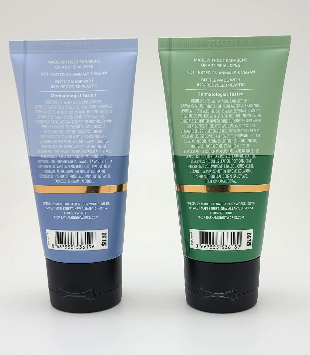 Bath & Body Works close-up of cream texture, highlights rich hydration and absorption