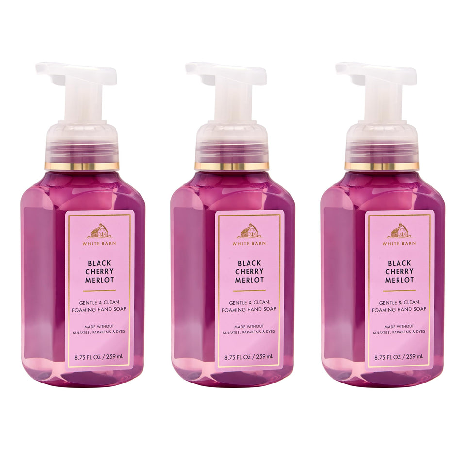 Bath & Body Works front pump bottle showing label and easy dispensing benefit