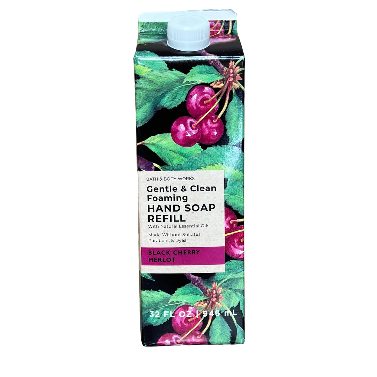 Bath & Body Works bottle front packaging showing label and 32 fl. oz size for easy identification and refill savings
