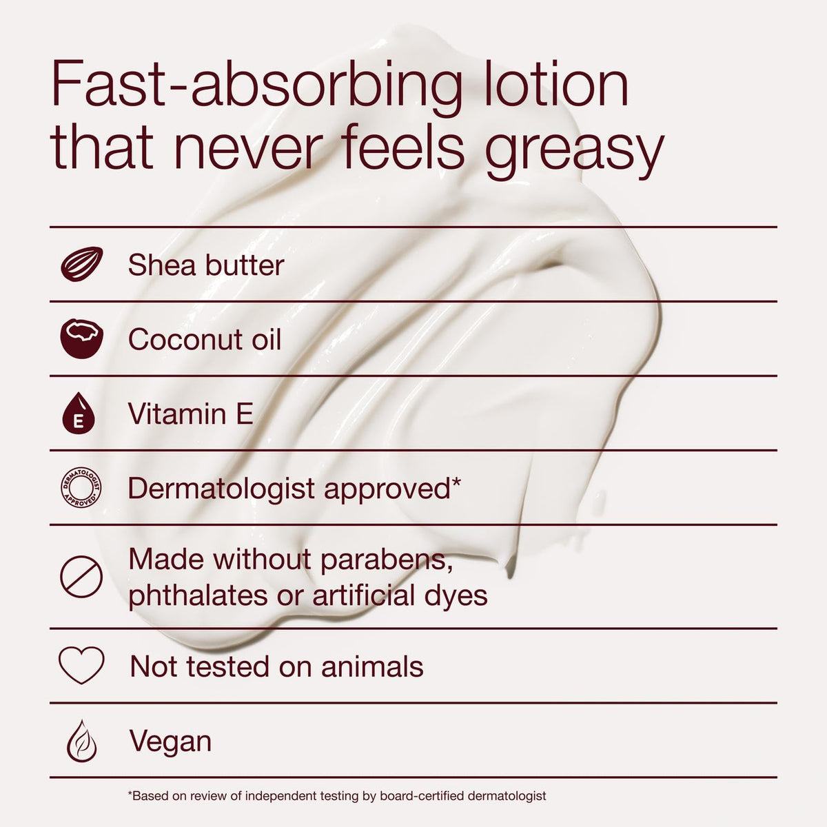 Bath & Body Works product in hand being applied for smooth hydrated skin benefit