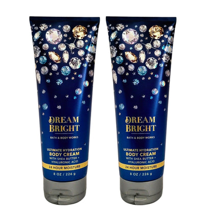 Bath & Body Works Dream Bright front jar showing label and creamy texture for intense hydration