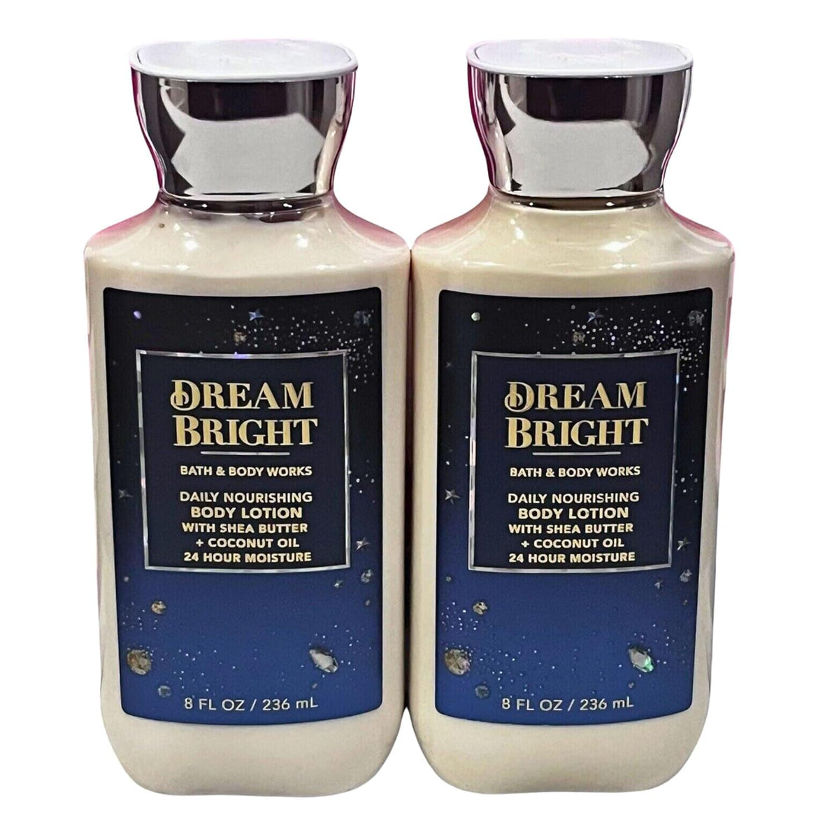 Bath & Body Works Dream Bright front packaging showing two 8 oz bottles and bright scent appeal