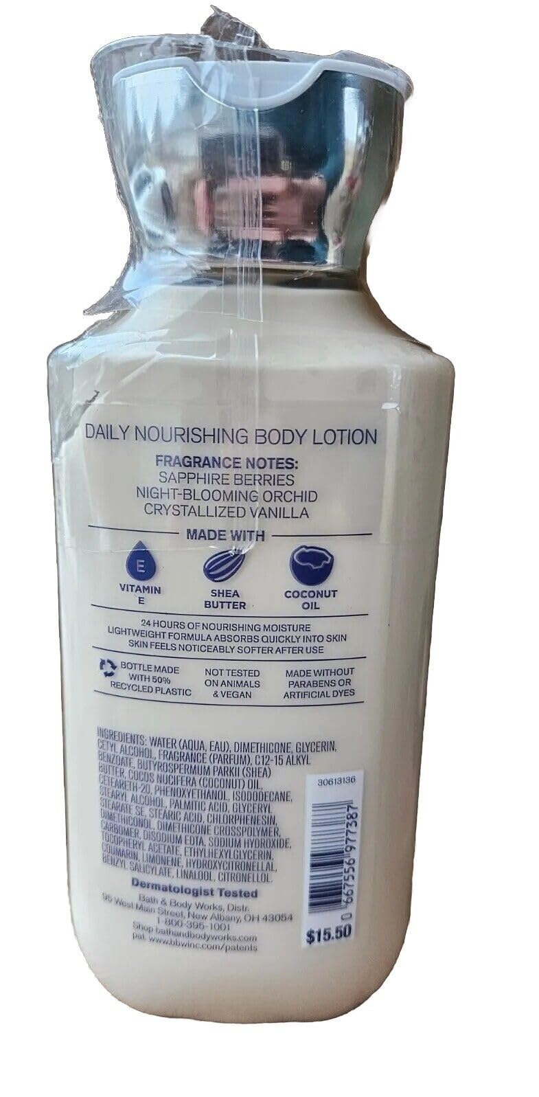 Bath & Body Works Dream Bright lotion texture close-up demonstrating quick-absorbing moisture