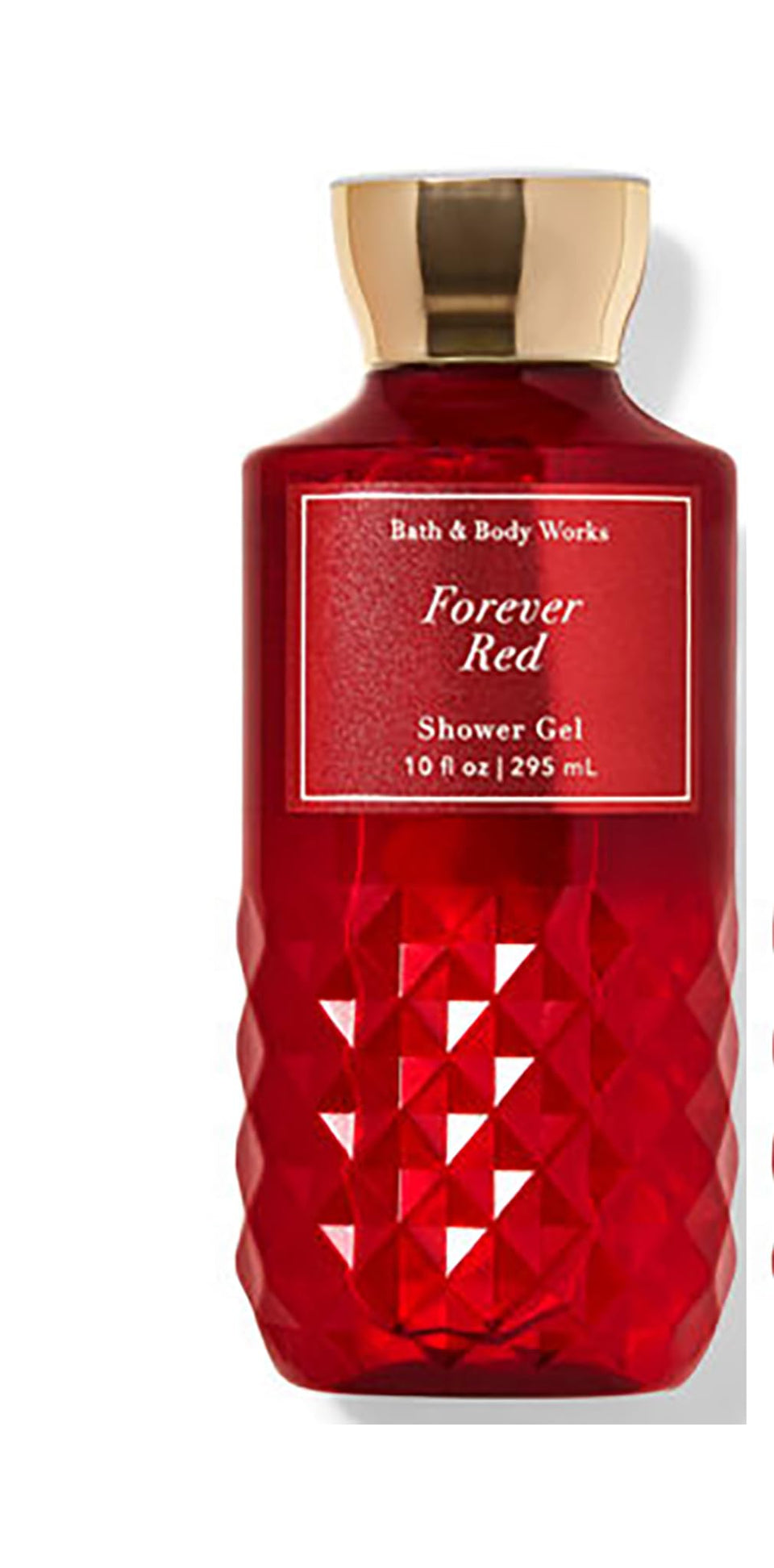 Bath & Body Works Forever Red front bottle showing label and travel-friendly size