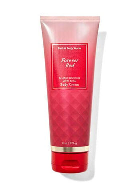 Bath & Body Works Forever Red fine fragrance mist in use on wrist in a lifestyle scene for lasting scent