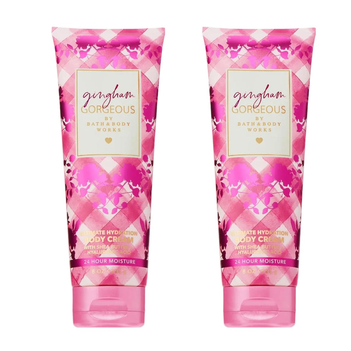 Bath & Body Works Gingham Gorgeous front tub showing packaging and scent cues