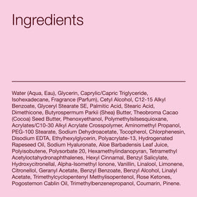 Bath & Body Works tube in hand showing 8 oz size and travel-friendly convenience benefit