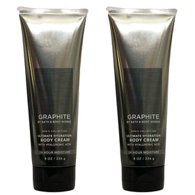 Bath & Body Works Graphite front packaging showing 8 oz jar and 2-pack convenience