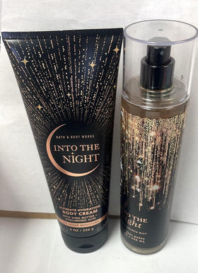 Bath & Body Works mist and cream in use, layering scent and hydration
