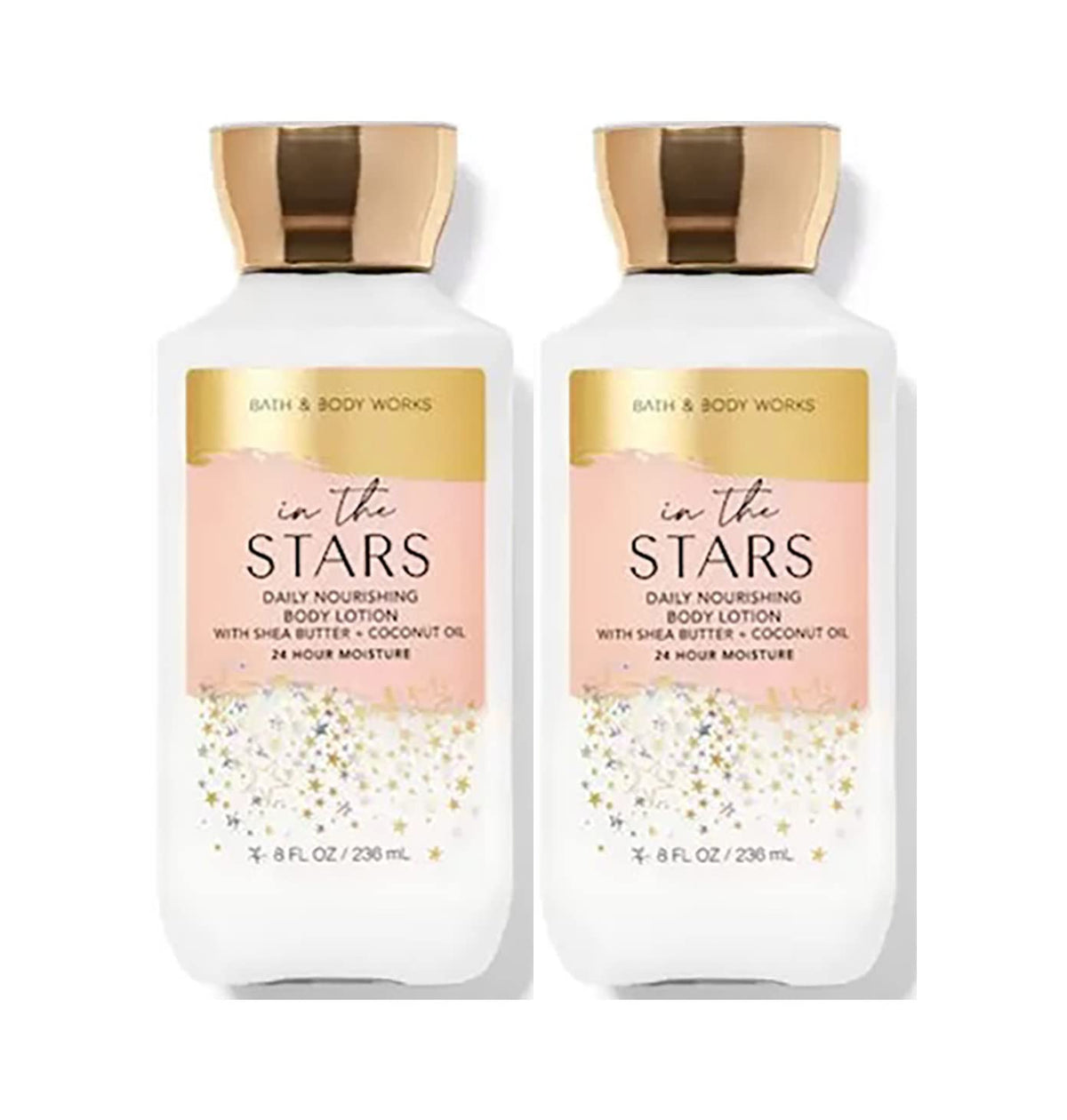 Bath & Body Works front packaging showing lotion duo and sweet fragrance benefit