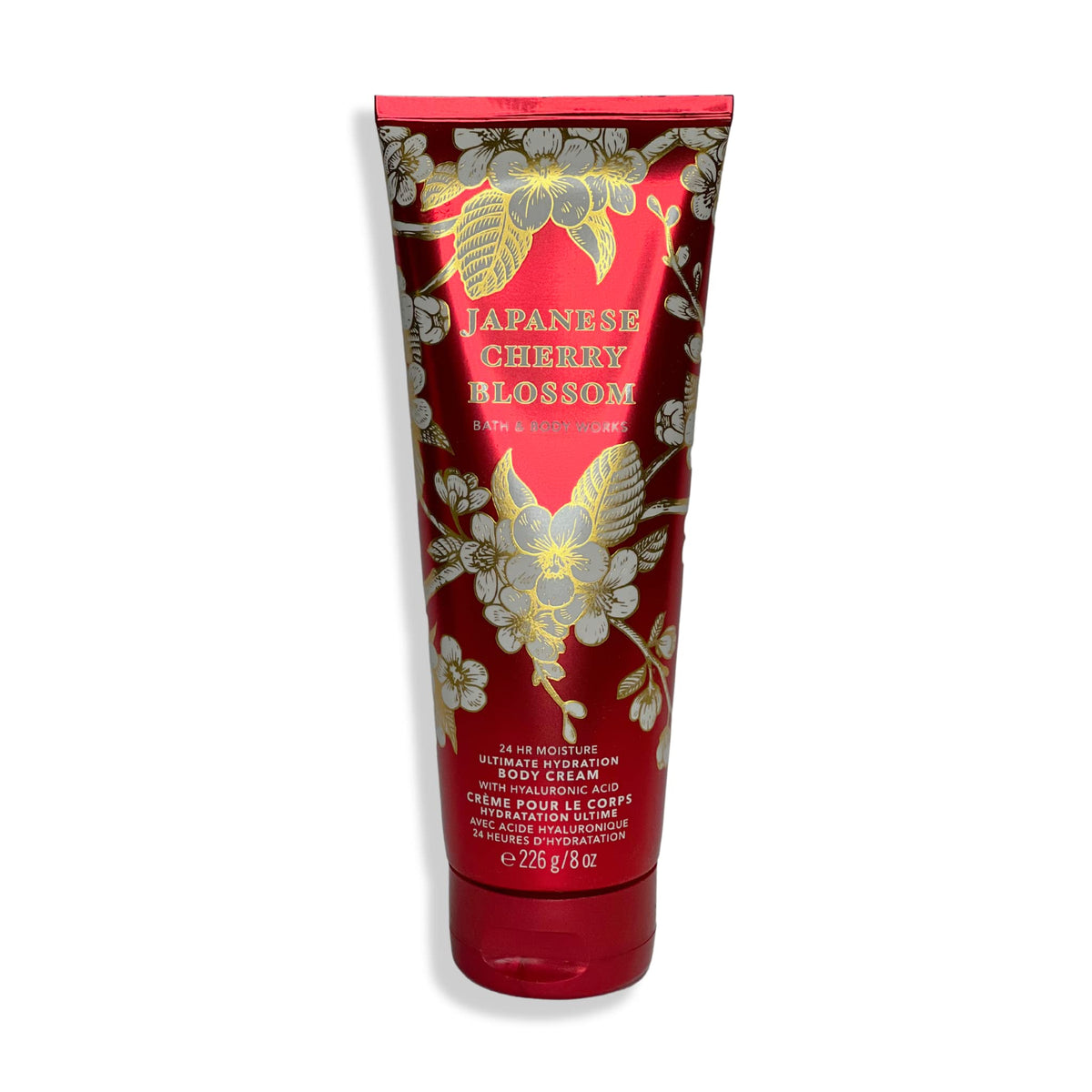 Bath & Body Works cream in hand being applied for hydrated skin