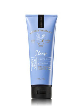 Bath & Body Works Lavender Vanilla duo staged in bathroom to show bedtime routine and calming mood