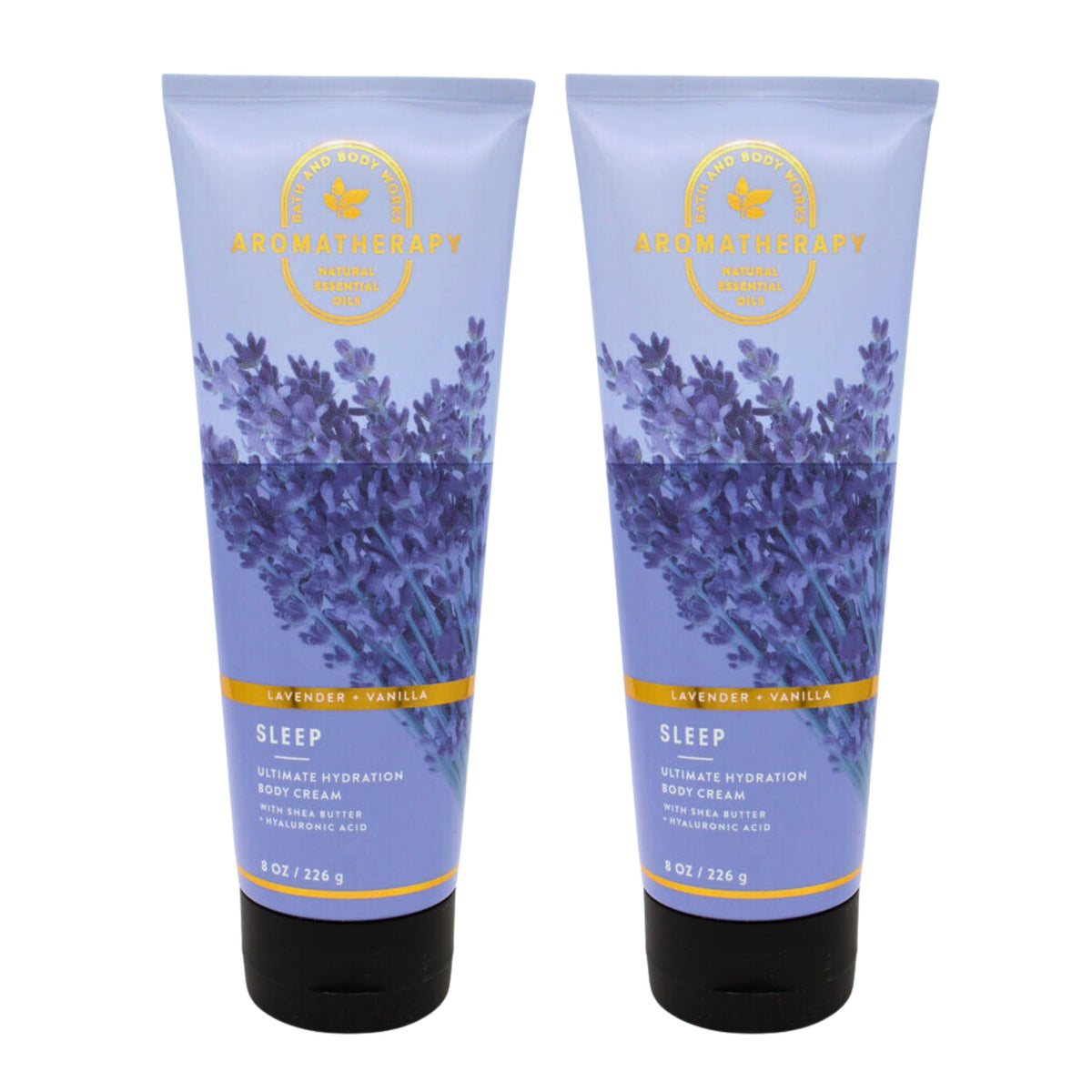 Bath & Body Works jar front packaging showing lavender vanilla scent and moisturizing benefit
