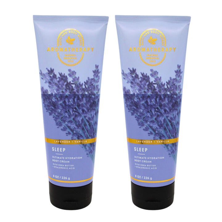 Bath & Body Works jar front packaging showing lavender vanilla scent and moisturizing benefit