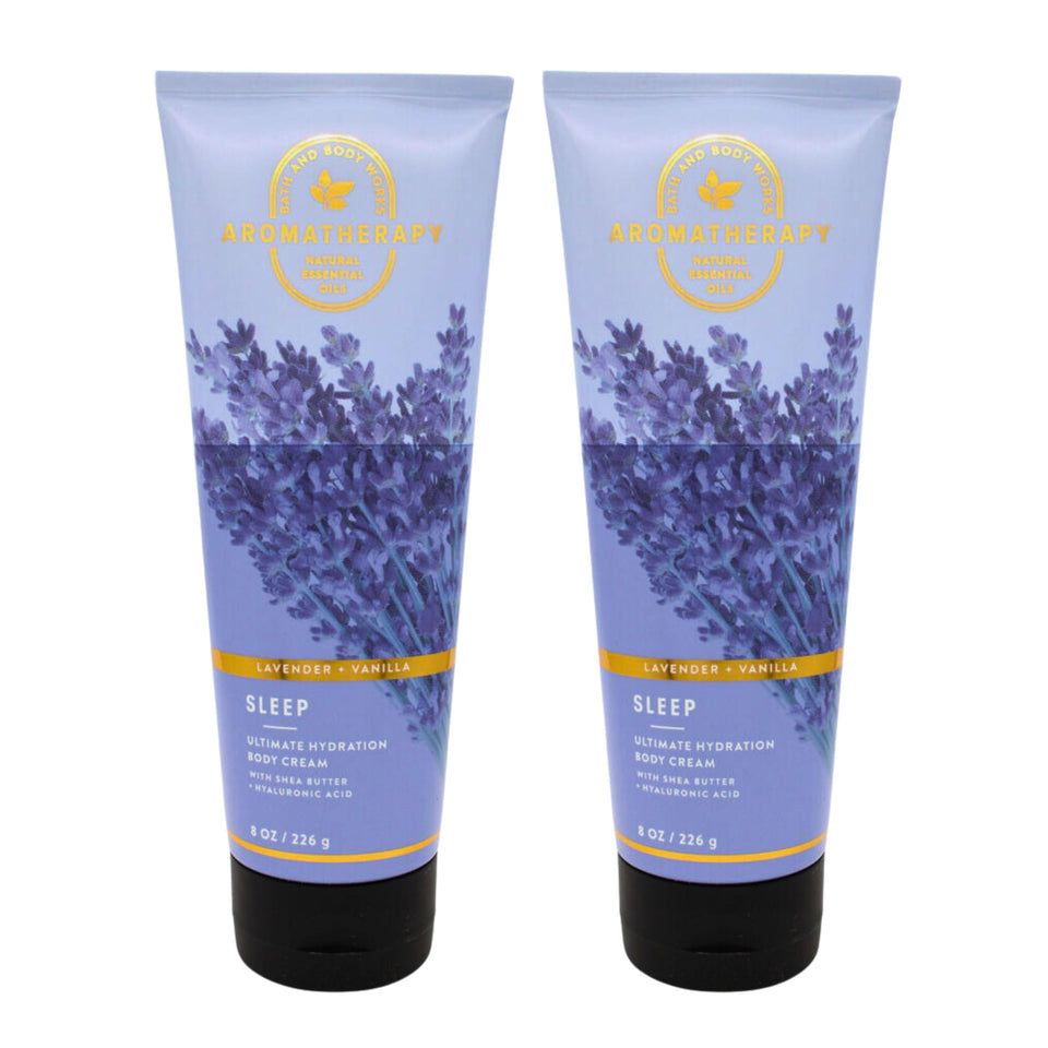 Bath & Body Works jar front packaging showing lavender vanilla scent and moisturizing benefit