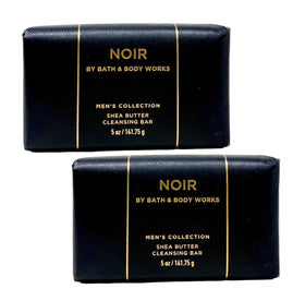 Bath & Body Works Noir front packaging showing two 5 oz bars and scent identity