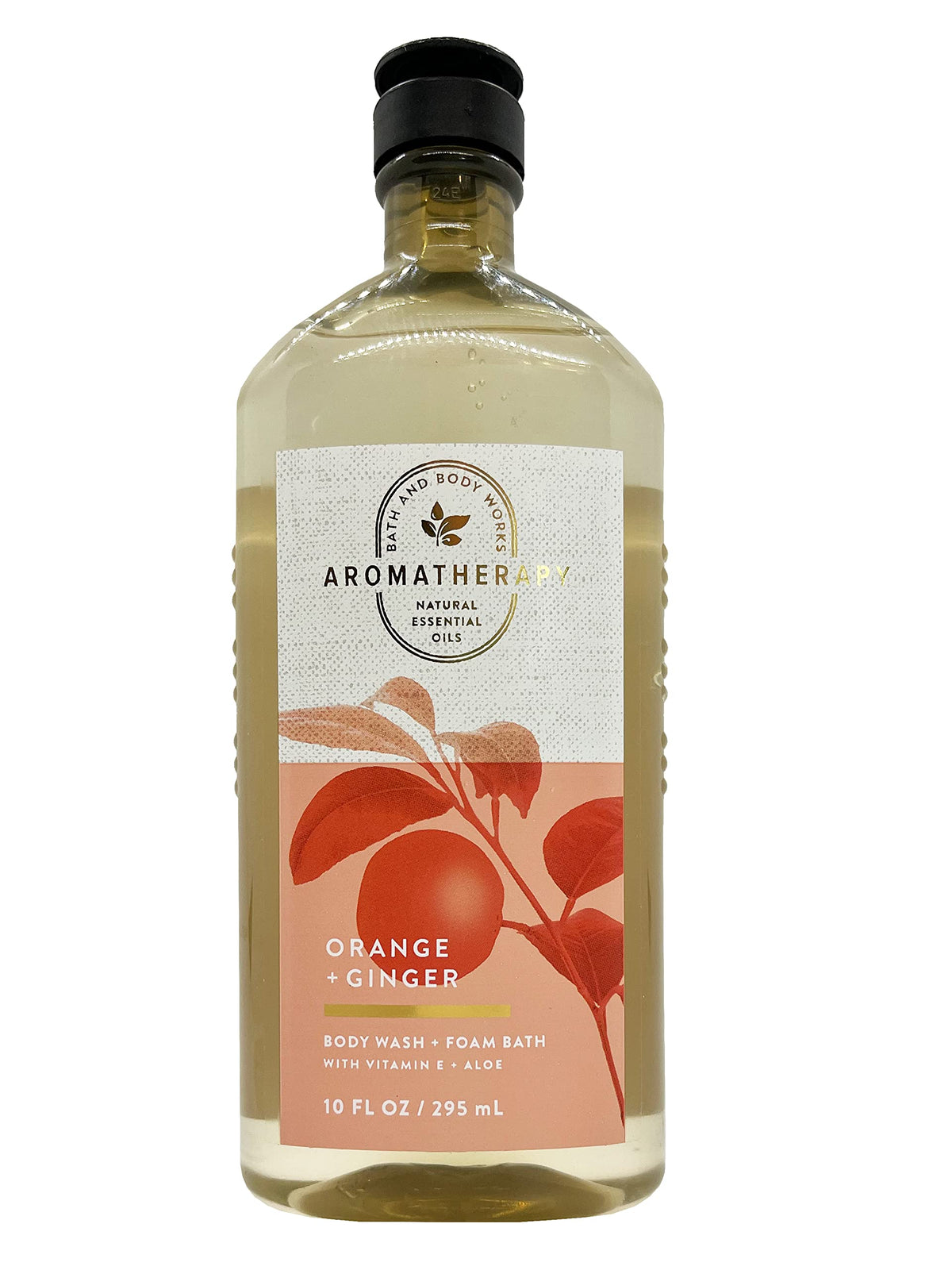 Bath & Body Works front packaging showing orange and ginger scent and energizing benefit
