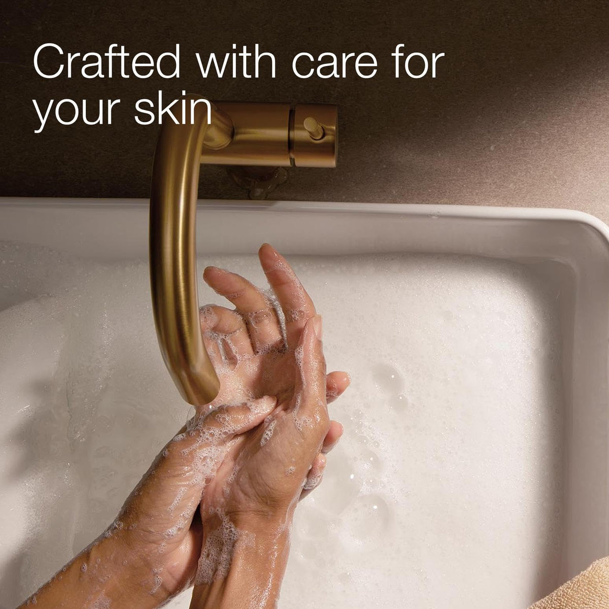 Bath & Body Works bottle staged by kitchen sink for everyday convenient use