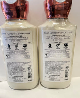 Bath & Body Works lotion texture close-up highlighting quick absorption benefit